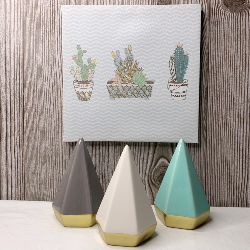 Zen Boho Vibe 🌵 Succulent Vignette Decor Set